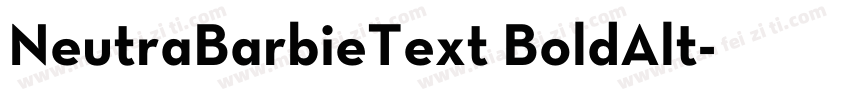 NeutraBarbieText BoldAlt字体转换